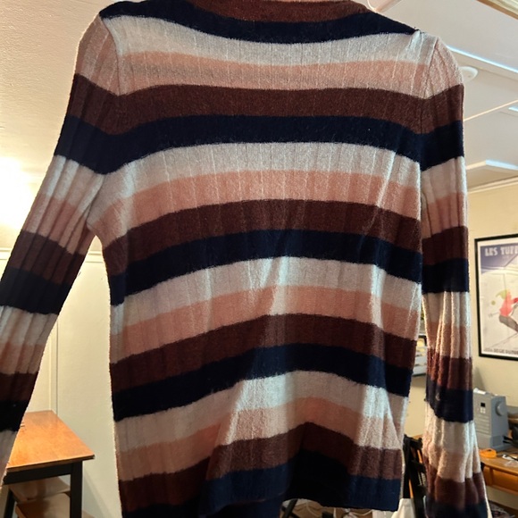 Women’s Madewell Striped Evercrest Turtleneck Sweater in Coziest Yarn Size XS - Picture 7 of 7